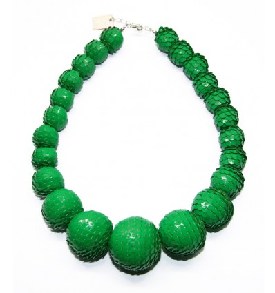 PAILLETTES NECKLACE IN GREEN