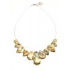 CROWN- CRYSTAL STONES NECKLACE IN GOLD