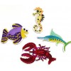 KIT 4 PIECES - SEA ANIMALS PATCHES