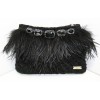 FEATHERS BAG IN BLACK