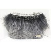 FEATHERS BAG IN GREY