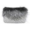 FEATHERS BAG IN GREY