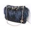 FEATHERS BAG IN BLUE