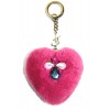 “SLE HEART” KEYRING IN FUXIA