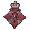 MILITARY CROSS PATCH RED